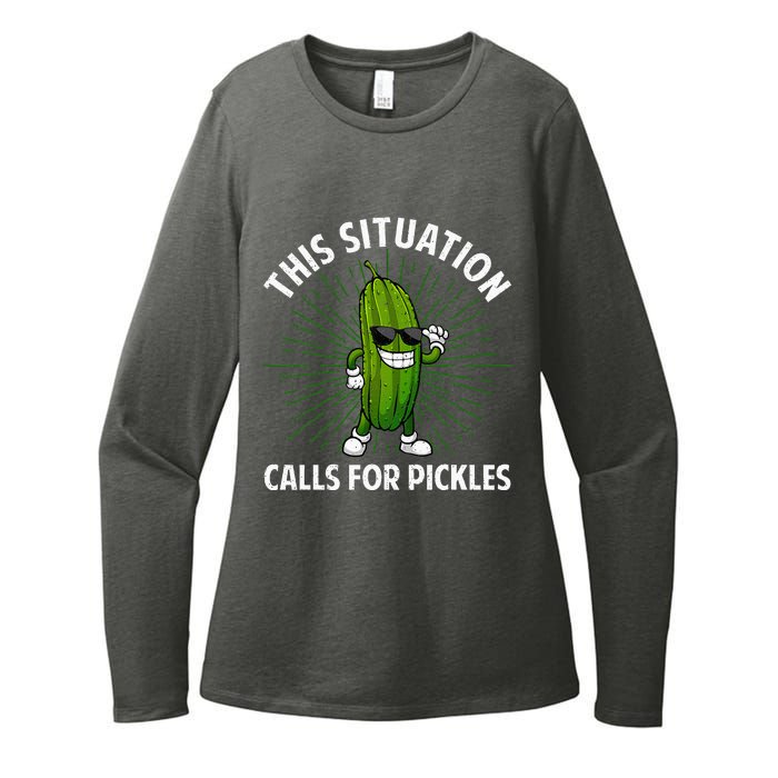 Pickle Cucumber Dill Pickle Lover Womens CVC Long Sleeve Shirt