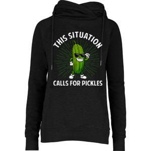 Pickle Cucumber Dill Pickle Lover Womens Funnel Neck Pullover Hood