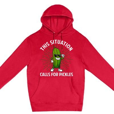 Pickle Cucumber Dill Pickle Lover Premium Pullover Hoodie