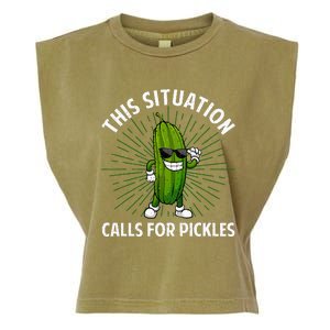 Pickle Cucumber Dill Pickle Lover Garment-Dyed Women's Muscle Tee