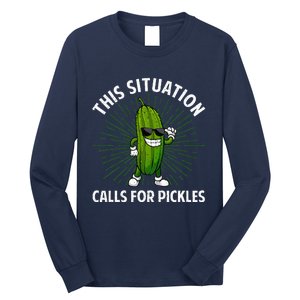 Pickle Cucumber Dill Pickle Lover Long Sleeve Shirt