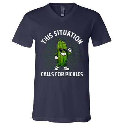 Pickle Cucumber Dill Pickle Lover V-Neck T-Shirt