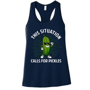 Pickle Cucumber Dill Pickle Lover Women's Racerback Tank