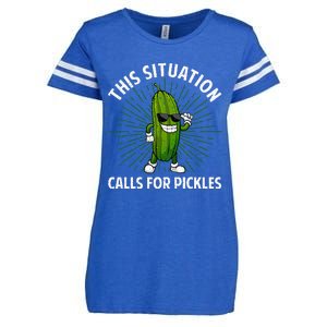 Pickle Cucumber Dill Pickle Lover Enza Ladies Jersey Football T-Shirt