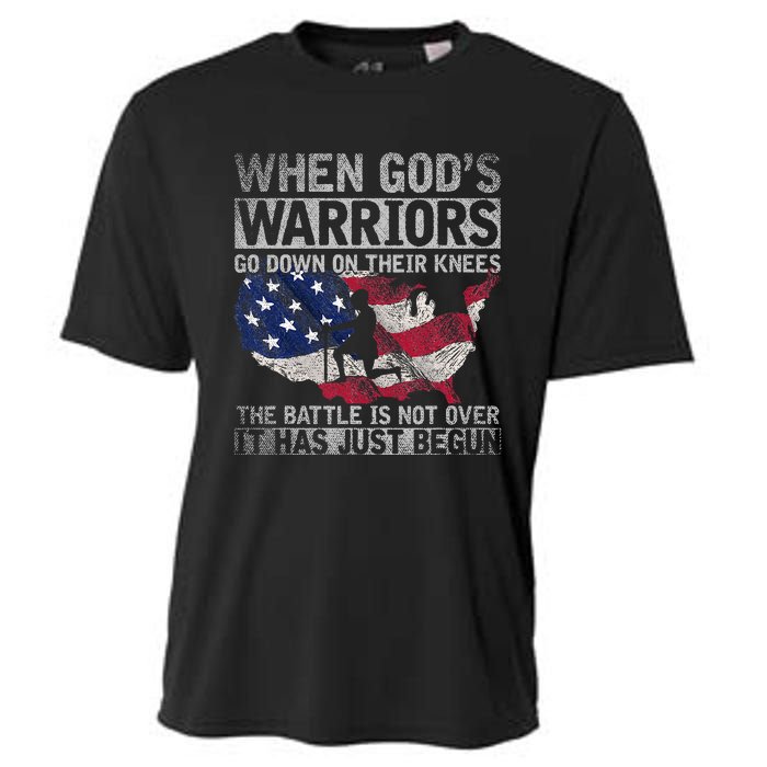 Patriotic Christian Devotee God Christianity Us Flag Jesus Cooling Performance Crew T-Shirt