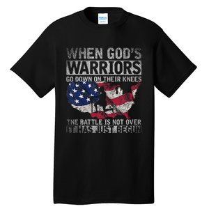 Patriotic Christian Devotee God Christianity Us Flag Jesus Tall T-Shirt