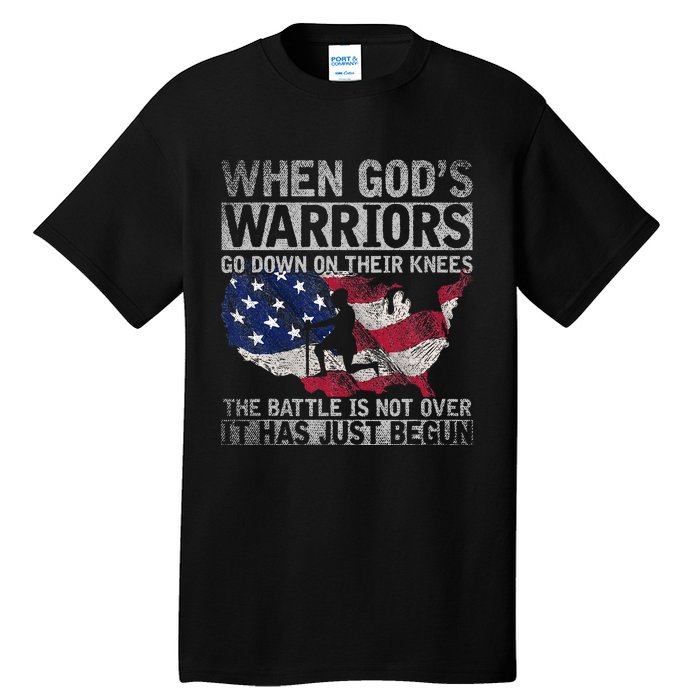 Patriotic Christian Devotee God Christianity Us Flag Jesus Tall T-Shirt