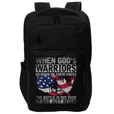 Patriotic Christian Devotee God Christianity Us Flag Jesus Impact Tech Backpack