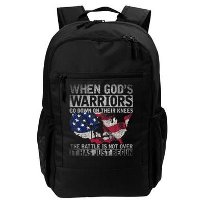 Patriotic Christian Devotee God Christianity Us Flag Jesus Daily Commute Backpack