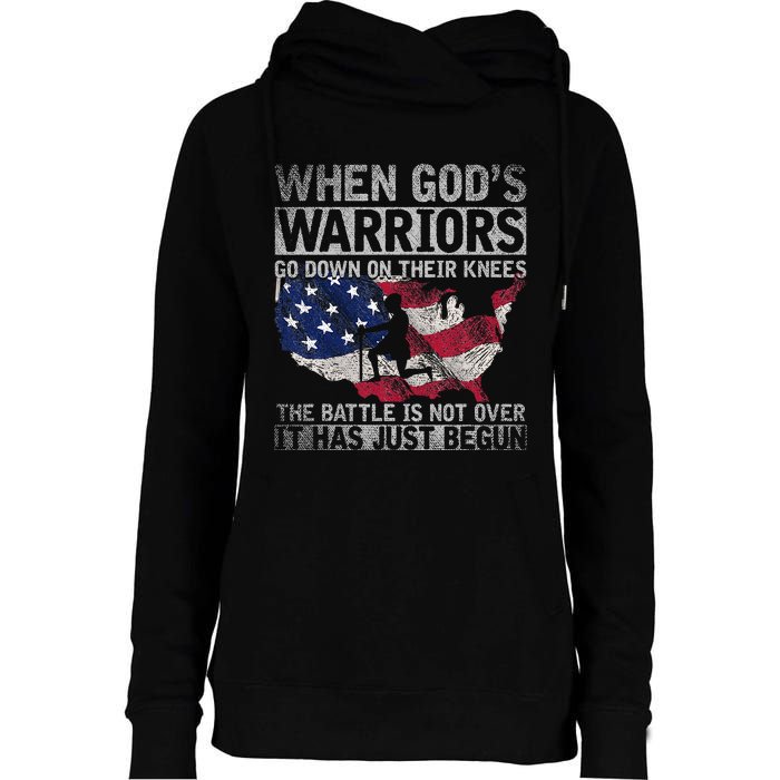 Patriotic Christian Devotee God Christianity Us Flag Jesus Womens Funnel Neck Pullover Hood