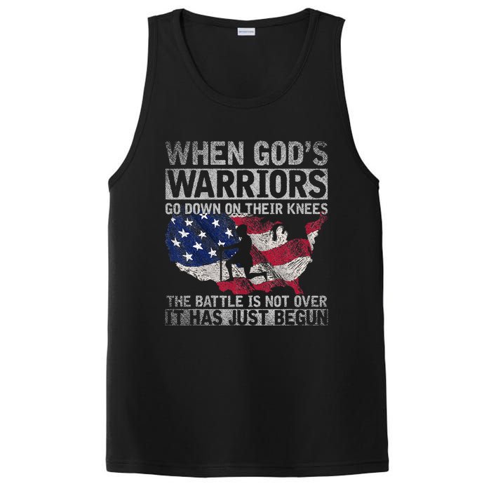 Patriotic Christian Devotee God Christianity Us Flag Jesus PosiCharge Competitor Tank