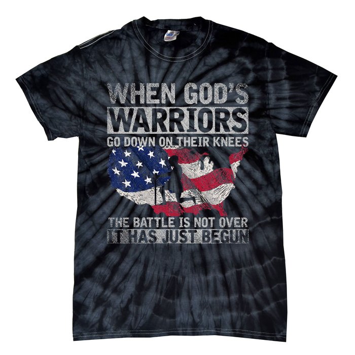 Patriotic Christian Devotee God Christianity Us Flag Jesus Tie-Dye T-Shirt