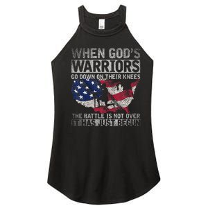 Patriotic Christian Devotee God Christianity Us Flag Jesus Women's Perfect Tri Rocker Tank