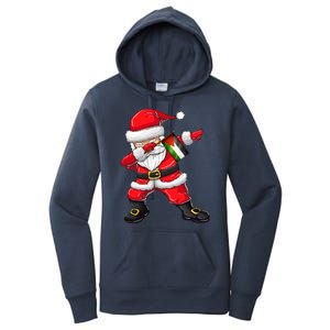 Palestine Christmas Dabbing Santa Claus Women's Pullover Hoodie