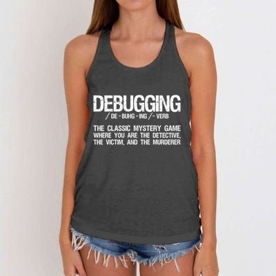 Programmer Coder Developer Programming Software Engineer Gift Women's Knotted Racerback Tank