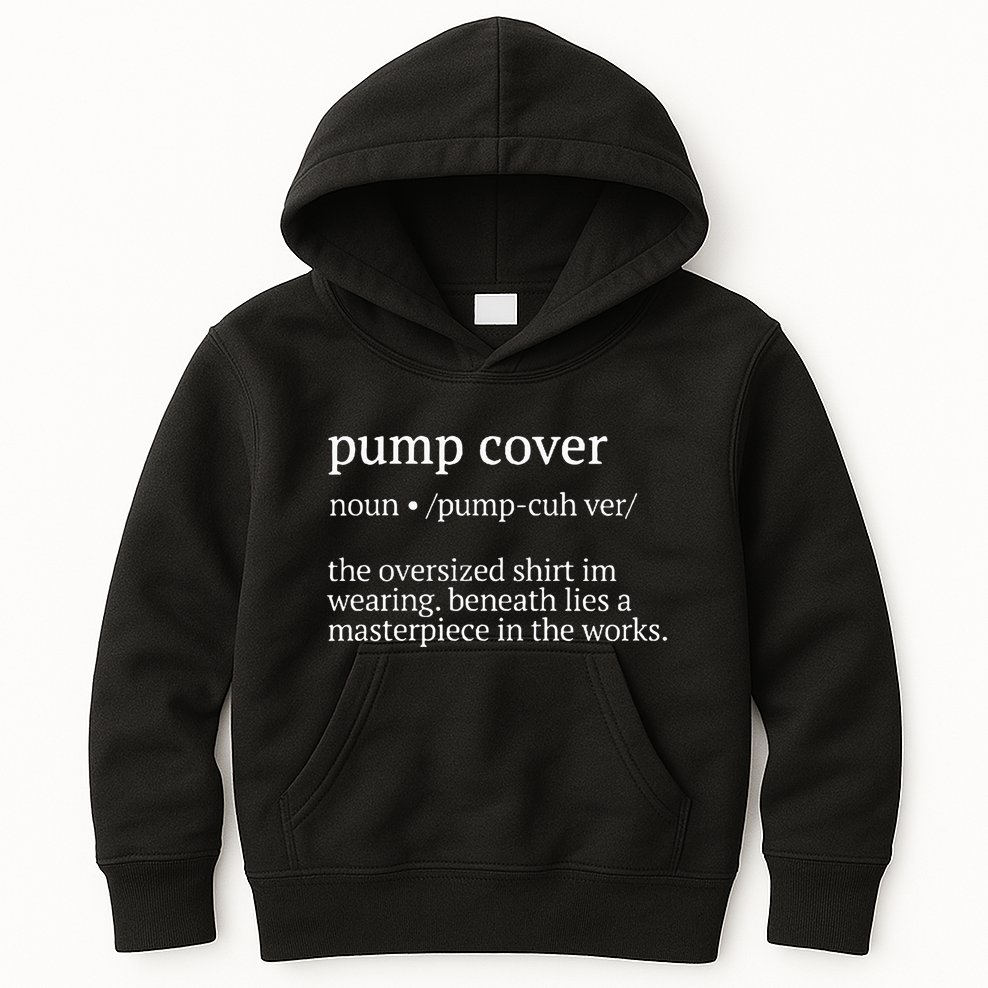 Pump Cover Definition Gym Pump Cover Workout Oversized Kids Hoodie