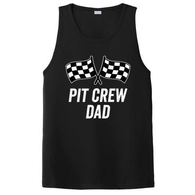 Pit Crew Dad Checkered Flag Hosting Race Car Birthday Partie PosiCharge Competitor Tank