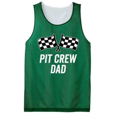 Pit Crew Dad Checkered Flag Hosting Race Car Birthday Partie Mesh Reversible Basketball Jersey Tank