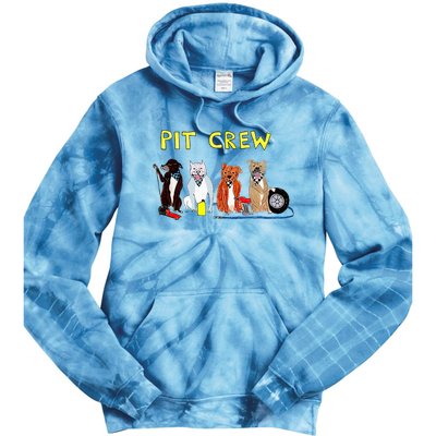 Pit Crew Dogs Funny For Women Tie Dye Hoodie