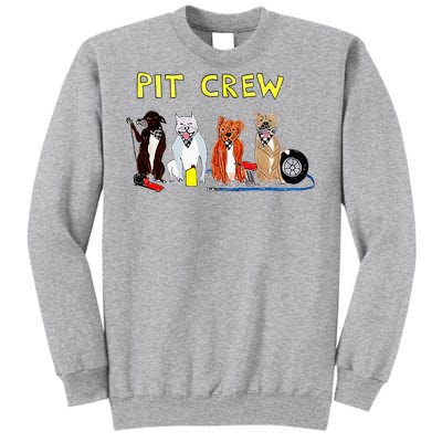 Pit Crew Dogs Funny For Women Tall Sweatshirt