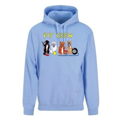 Pit Crew Dogs Funny For Women Unisex Surf Hoodie