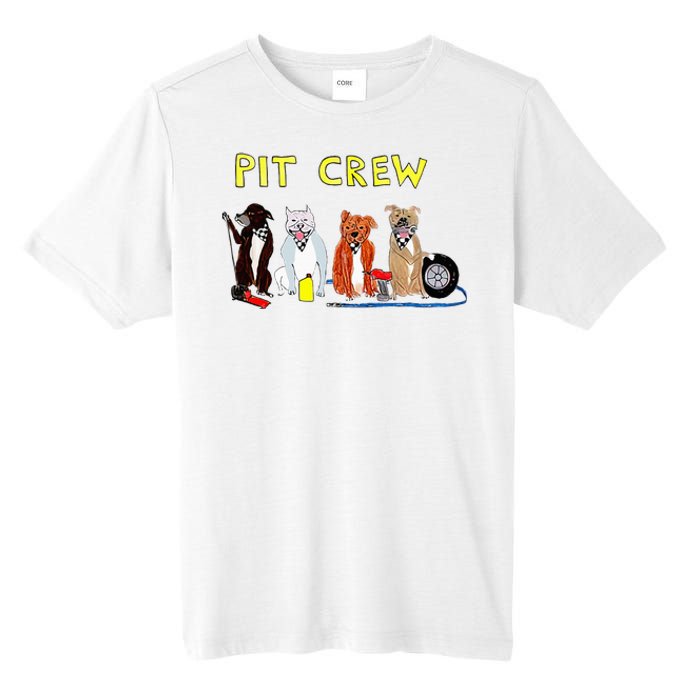 Pit Crew Dogs Funny For Women Tall Fusion ChromaSoft Performance T-Shirt