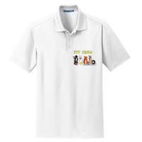 Pit Crew Dogs Funny For Women Dry Zone Grid Polo