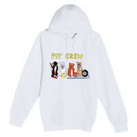 Pit Crew Dogs Funny For Women Premium Pullover Hoodie