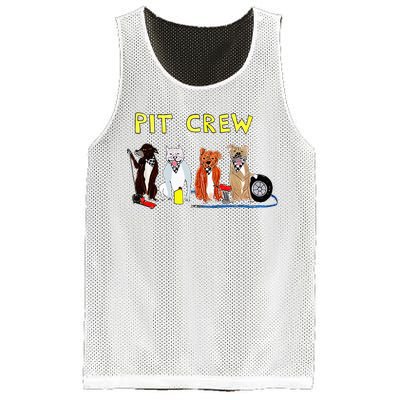 Pit Crew Dogs Funny For Women Mesh Reversible Basketball Jersey Tank