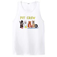 Pit Crew Dogs Funny For Women PosiCharge Competitor Tank