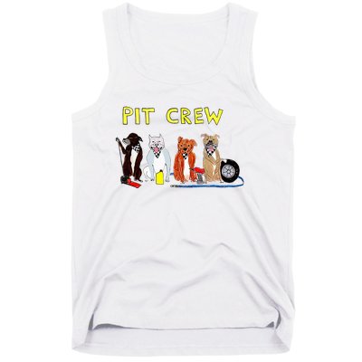 Pit Crew Dogs Funny For Women Tank Top