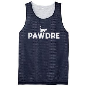 Pawdre Cat Dad Cute Fur Papa Fathers Day Pet Paw Daddy Mesh Reversible Basketball Jersey Tank