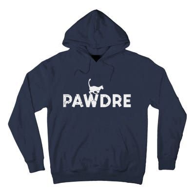 Pawdre Cat Dad Cute Fur Papa Fathers Day Pet Paw Daddy Tall Hoodie