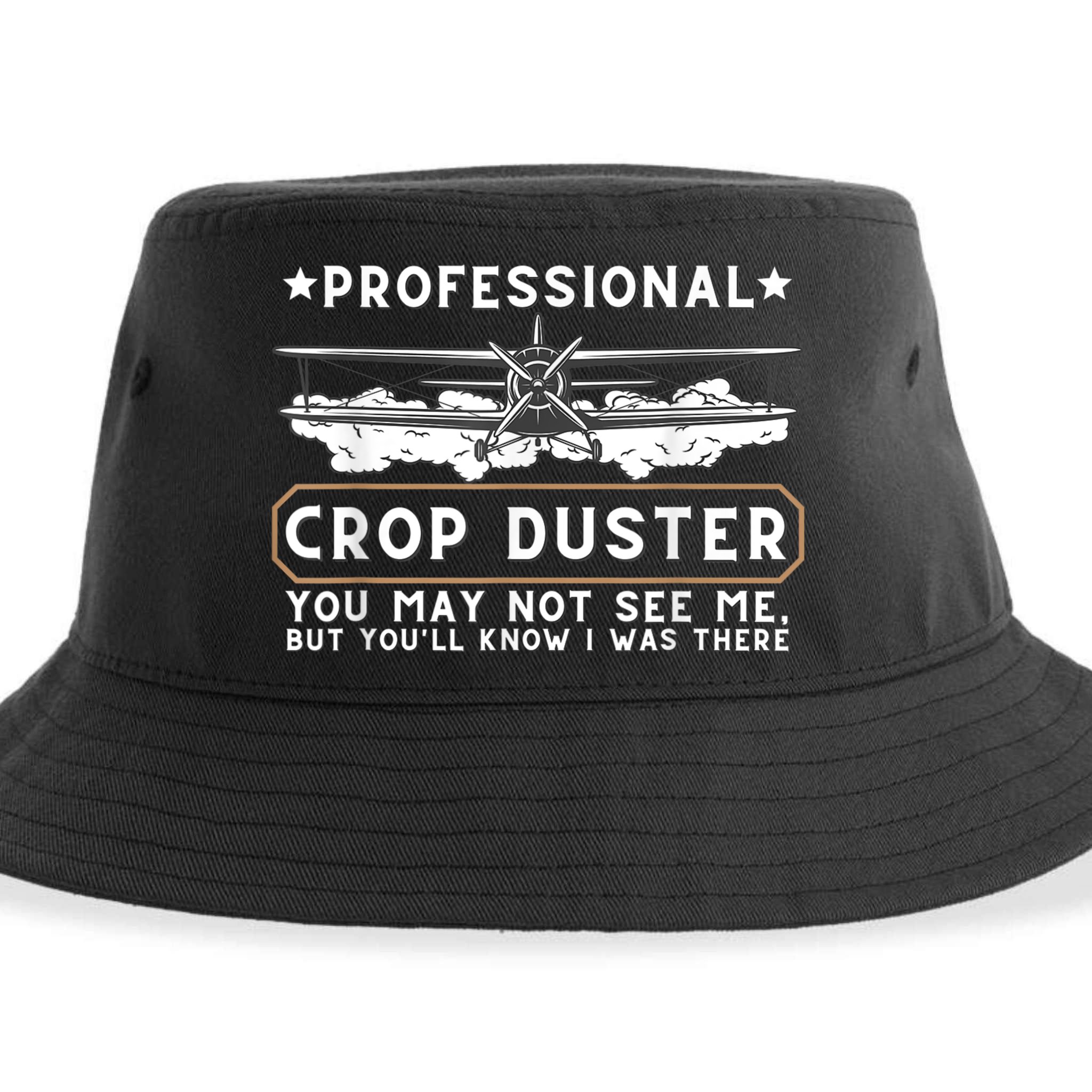 Professional Crop Duster Adult Humor Sarcastic Farting Joke Sustainable Bucket Hat