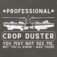 Professional Crop Duster Adult Humor Sarcastic Farting Joke Cotton Canvas Backpack