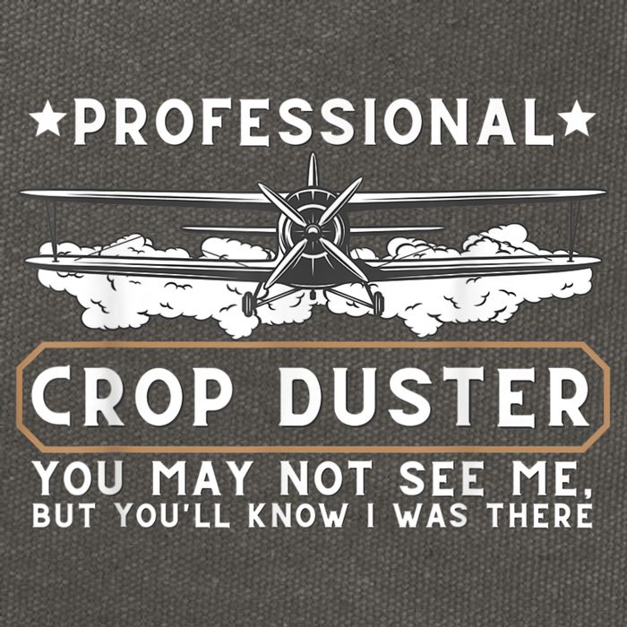 Professional Crop Duster Adult Humor Sarcastic Farting Joke Cotton Canvas Backpack