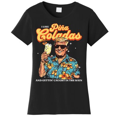 Pina Coladas Donald Trump Summer Vacation Hawaii Beach Women's T-Shirt