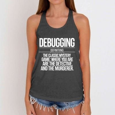 Programmer Coder Developer Programming Software Engineer Gift Women's Knotted Racerback Tank