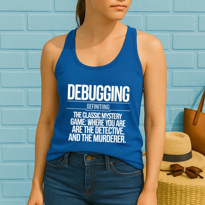 Programmer Coder Developer Programming Software Engineer Gift Women's Racerback Tank