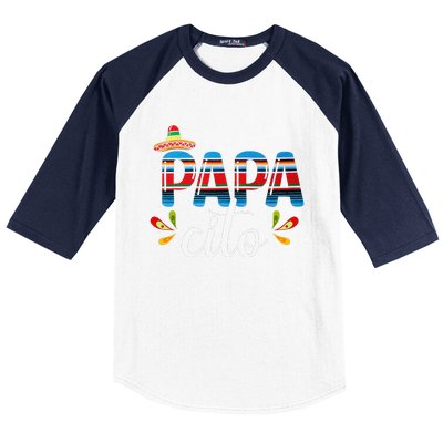 Papacito Cinco De Mayo Proud Mexican Father Best Dad Ever Baseball Sleeve Shirt