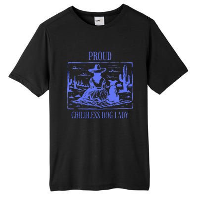 Proud Childless Dog Lady Tall Fusion ChromaSoft Performance T-Shirt