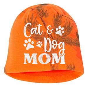 Pet Cat Dog Mom Mothers Day For Funny Kati - Camo Knit Beanie