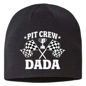 Pit Crew Dada Race Car Birthday Party Racing Sustainable Beanie