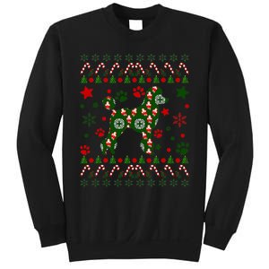 Poodle Christmas Dog Pattern Poodle Owner Sweatshirt