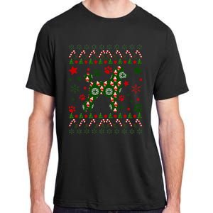 Poodle Christmas Dog Pattern Poodle Owner Adult ChromaSoft Performance T-Shirt