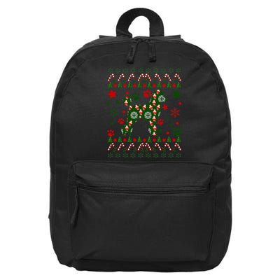 Poodle Christmas Dog Pattern Poodle Owner 16 in Basic Backpack