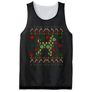 Poodle Christmas Dog Pattern Poodle Owner Mesh Reversible Basketball Jersey Tank