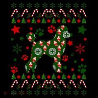 Poodle Christmas Dog Pattern Poodle Owner Mesh Reversible Basketball Jersey Tank