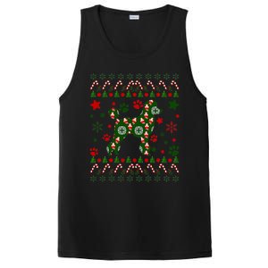 Poodle Christmas Dog Pattern Poodle Owner PosiCharge Competitor Tank