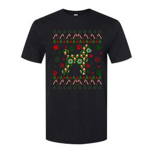 Poodle Christmas Dog Pattern Poodle Owner Softstyle CVC T-Shirt